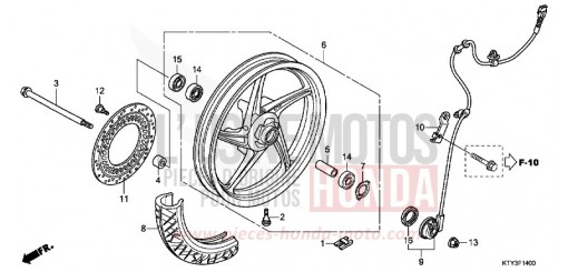 ROUE AVANT CBR125RWB de 2011